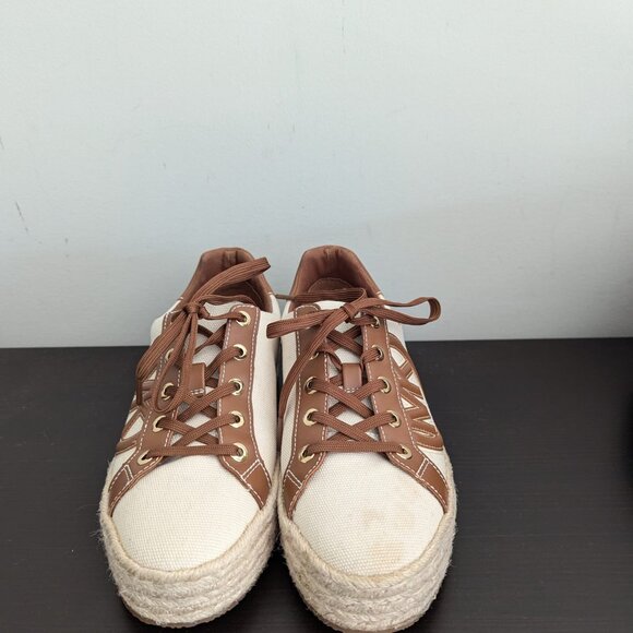 Michael Kors Poppy Espadrille Lace-Up Canvas Sneaker - Picture 4 of 5